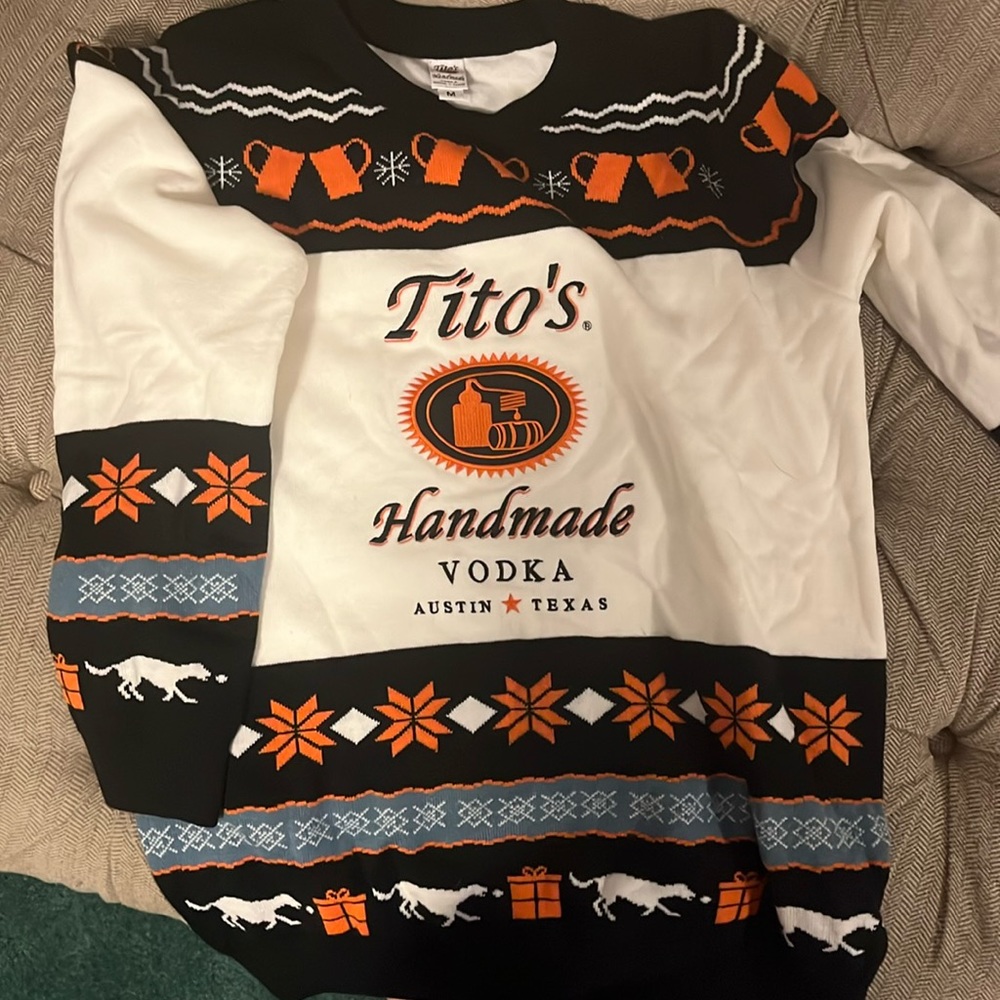Tito’s vodka Christmas Sweater